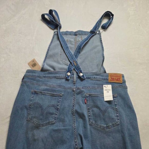 New Plus 20W Levi's stretch jean overalls in Blue Maple denim - Picture 7 of 12